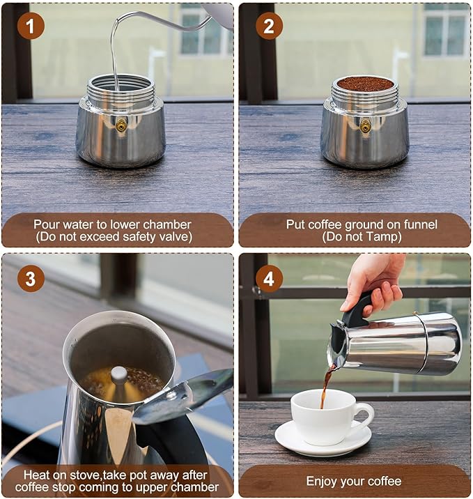 Portable Coffee Maker - Moka Pot - Espresso Maker